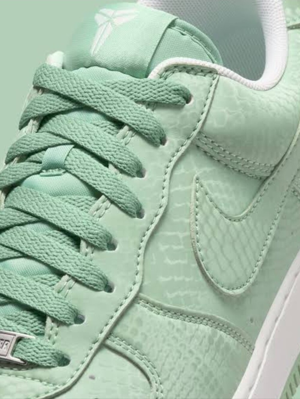 Nike Kobe Air Force 1 Low in Sage Green/White